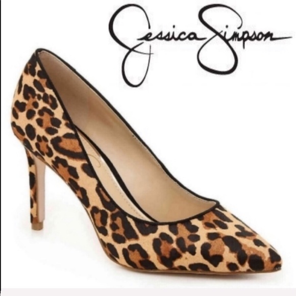 Jessica Simpson Shoes - Size 9.5 Jessica Simpson furry cheetah stilettos